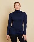 Perfectly Imperfect Womens Long Sleeve Turtleneck