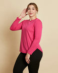Perfectly Imperfect Womens Relaxed Fit Crew Neck Pullover