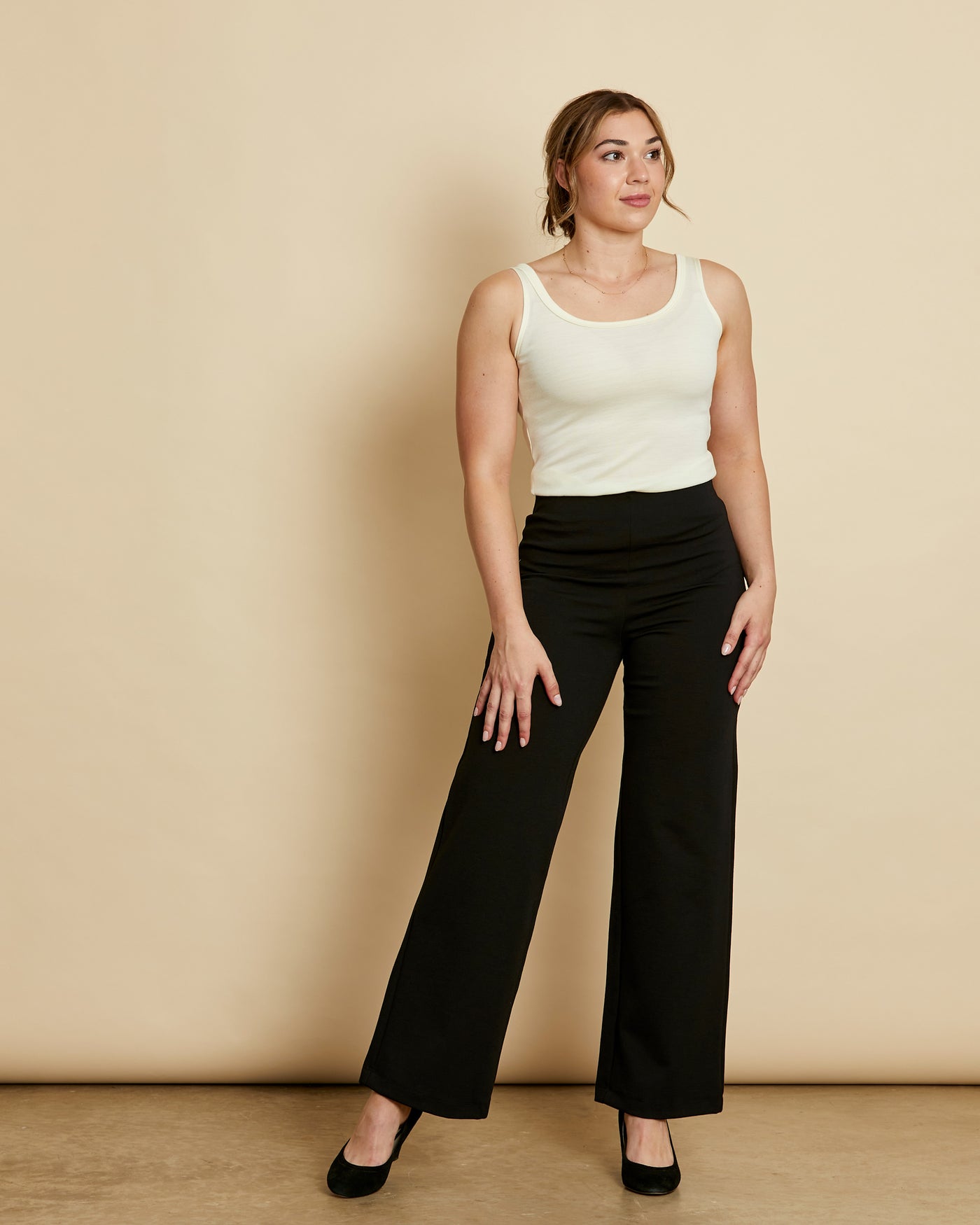 Womens Wide Leg Ponte Pant AW23