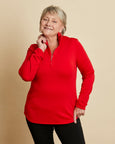 Perfectly Imperfect Womens 1/4 Zip Pullover