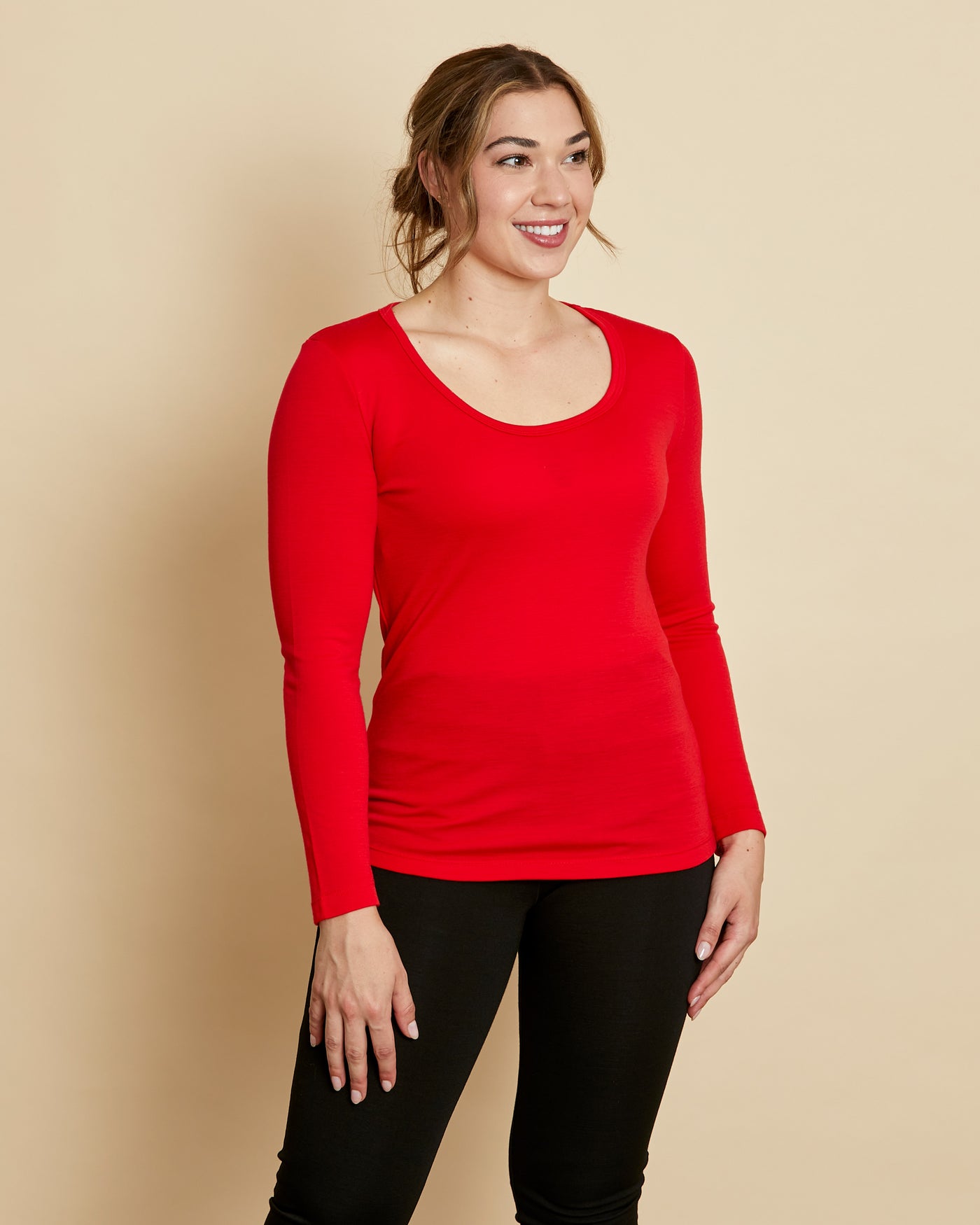 Womens Long Sleeve Scoop Neck AW23
